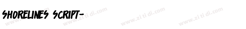 Shorelines Script字体转换 Shorelines Script字体转换